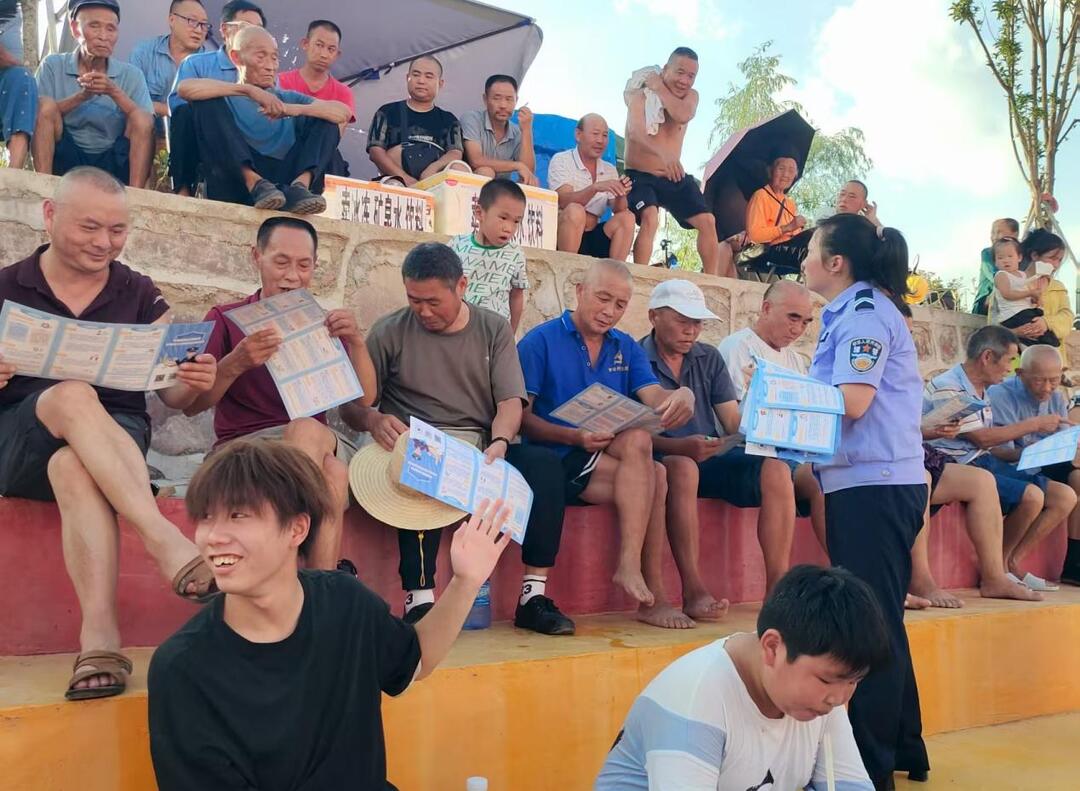 全民反诈丨永顺县“村BA”火热 反诈宣传“趁热打铁”