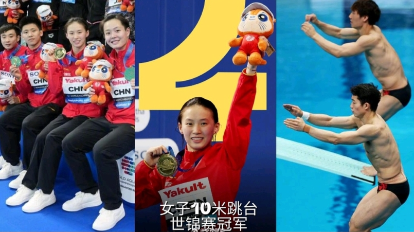 中国跳水梦之队世锦赛收官！斩获9金3银4铜