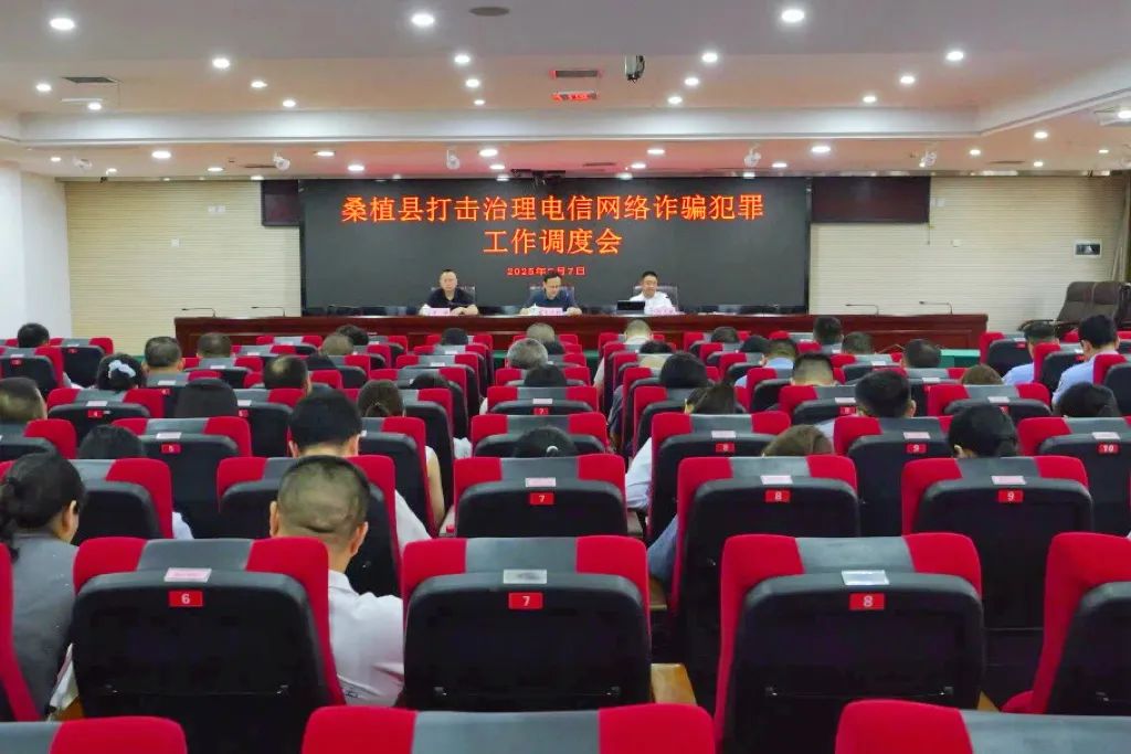 桑植縣召開打擊治理電信網(wǎng)絡(luò)詐騙犯罪工作調(diào)度會(huì)