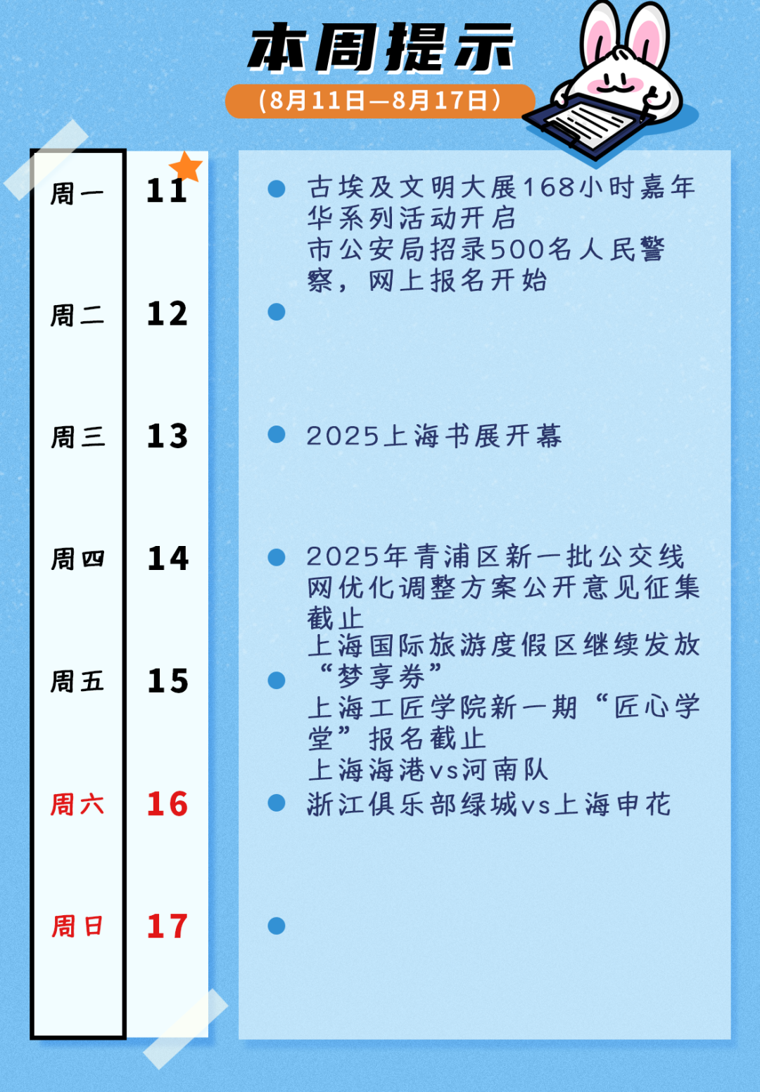 2025上海書展周三開幕、古埃及文明大展168小時嘉年華系列活動今日開啟…本周提示來了