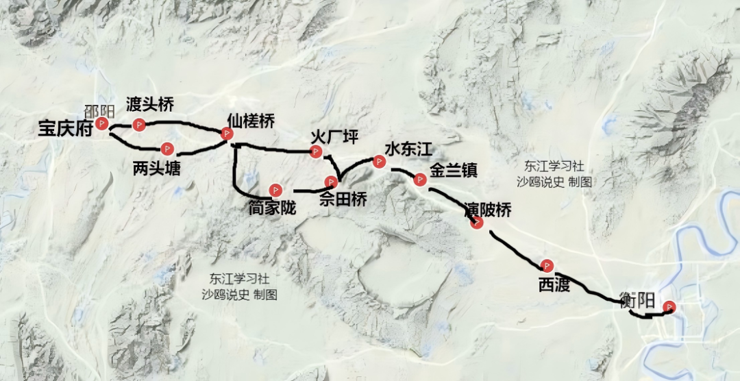 千年古道，從邵陽(yáng)到衡陽(yáng)的官道“小東路”路線，鄉(xiāng)鎮(zhèn)級(jí)詳解