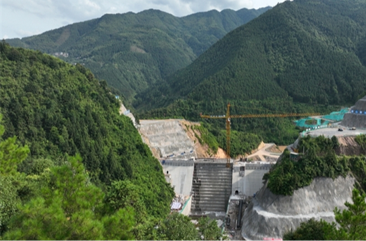 Jiuyi Reservior Construction Progresses Orderly