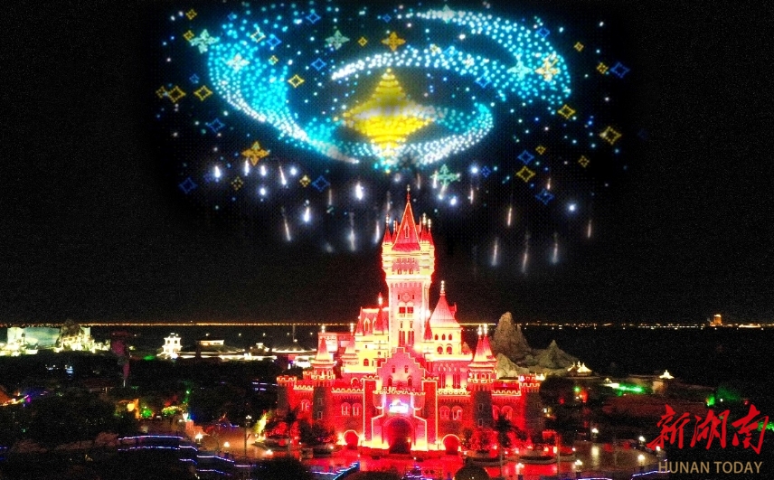 3000架無人機點亮夜空！株洲方特將上演“九芒星軌”視覺盛宴