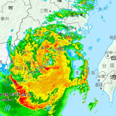 台风“杨柳”在福建漳浦县沿海再次登陆