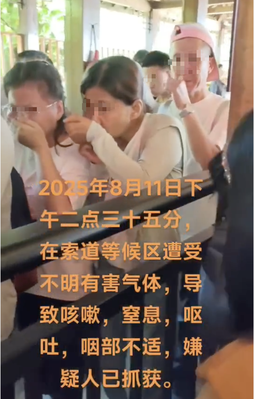 游客稱在景區(qū)排隊(duì)時(shí)聞到刺鼻氣體致身體不適，警方：是防狼噴霧