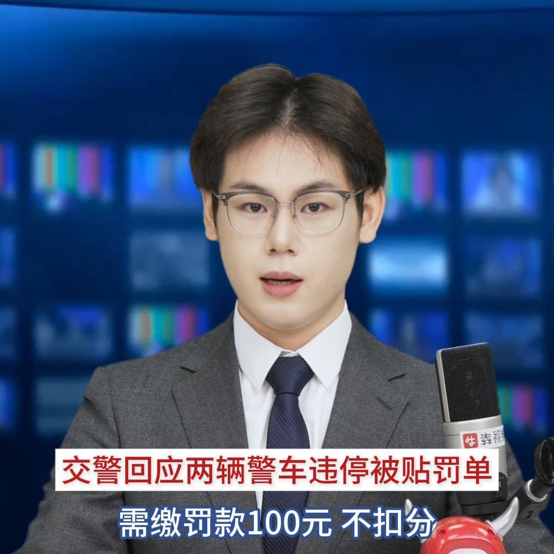 主播播报｜交警回应两辆警车违停被贴罚单：贴单需缴罚款100元不扣分
