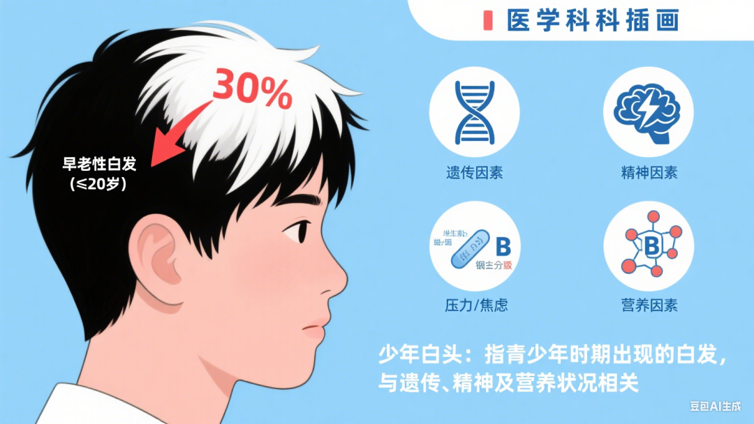 少年白頭莫焦慮，針灸推拿來助力