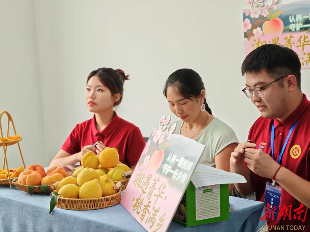 从“枝头鲜”到“全国飞”，湘大商学院学子助农直播打通黄桃“出村路”