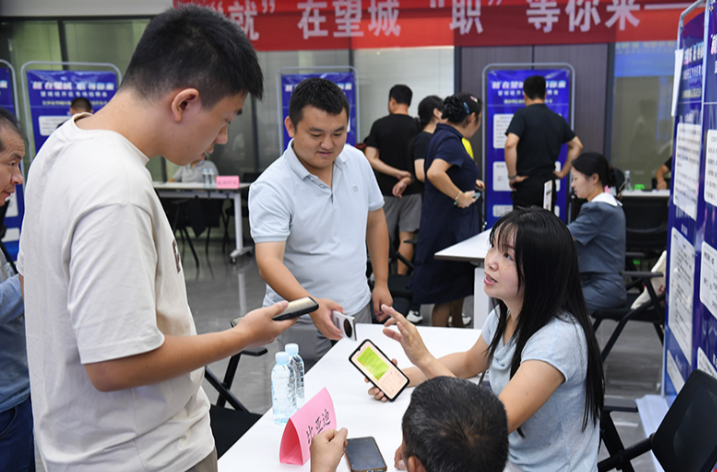 Special Job Fair Held in Wangcheng District