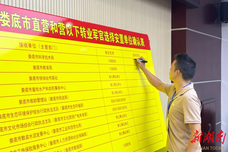2025年娄底市直退役军人安置选岗完成