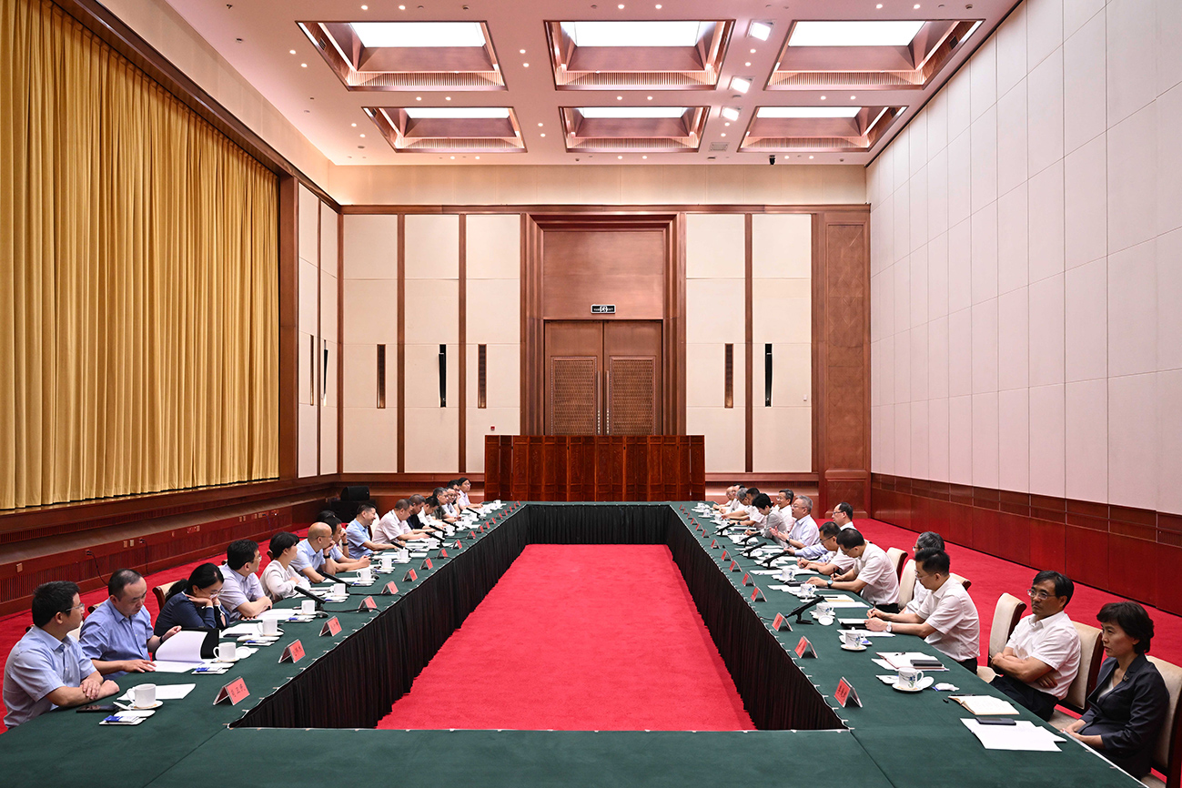 沈晓明毛伟明与复旦大学党委书记裘新、校长金力一行会谈