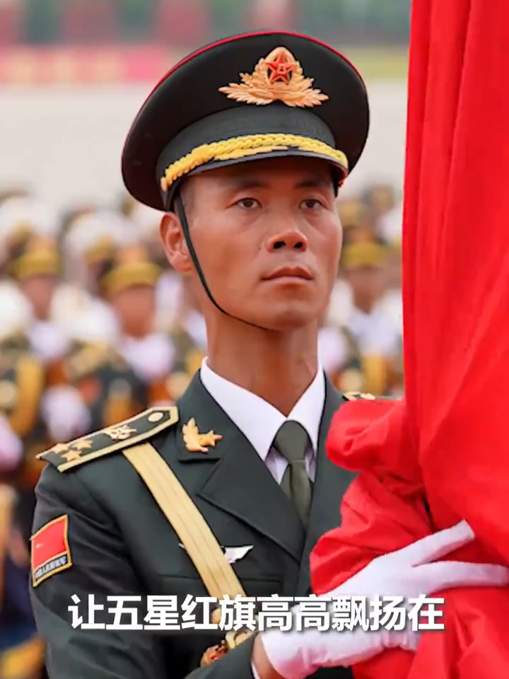 閱兵當(dāng)天，他將高高升起五星紅旗