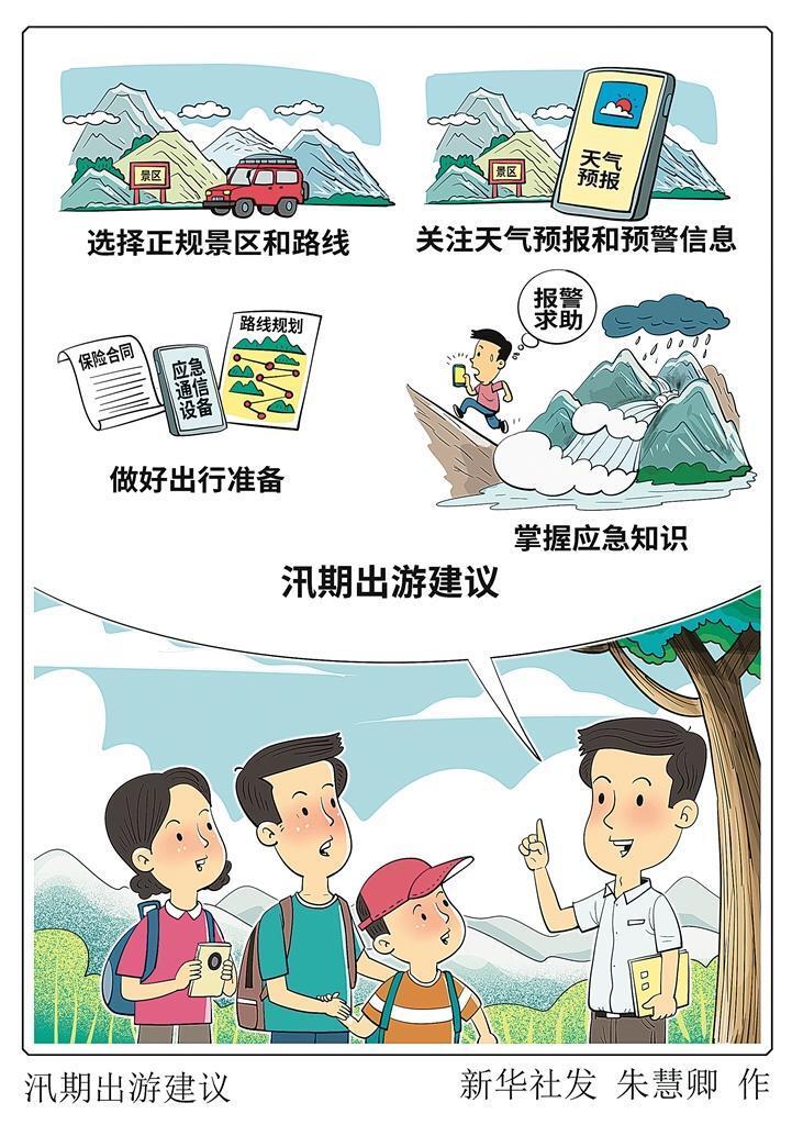 漫畫：汛期出游建議