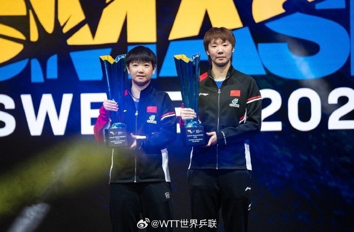 孫穎莎/王曼昱奪得WTT歐洲大滿(mǎn)貫瑞典站女雙冠軍