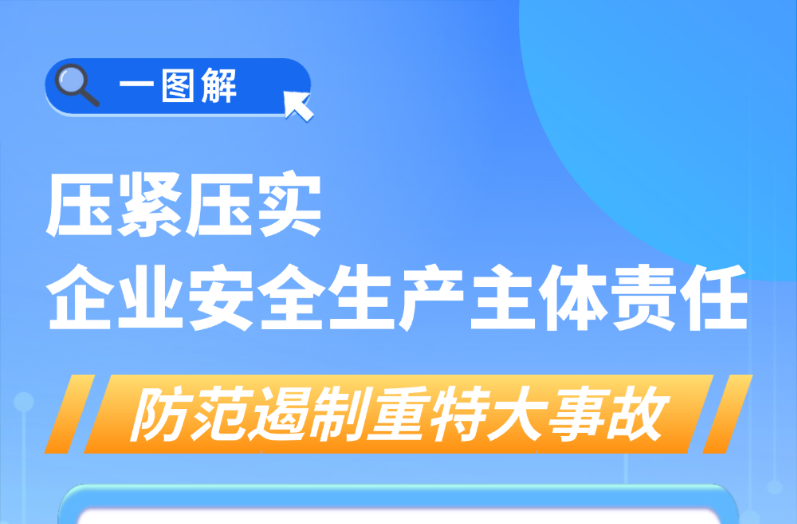 一圖讀懂｜壓緊壓實(shí)企業(yè)安全生產(chǎn)主體責(zé)任 防范遏制重特大事故若干措施