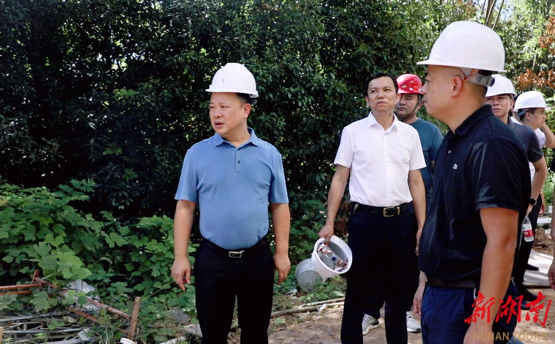 李曉彤到淥口區(qū)淦田鎮(zhèn)調(diào)研隱患商住樓整改工作