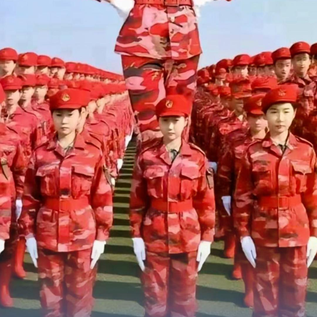 吉林一高校軍訓(xùn)服超200萬網(wǎng)友投票，“紅紅火火”高票出圈