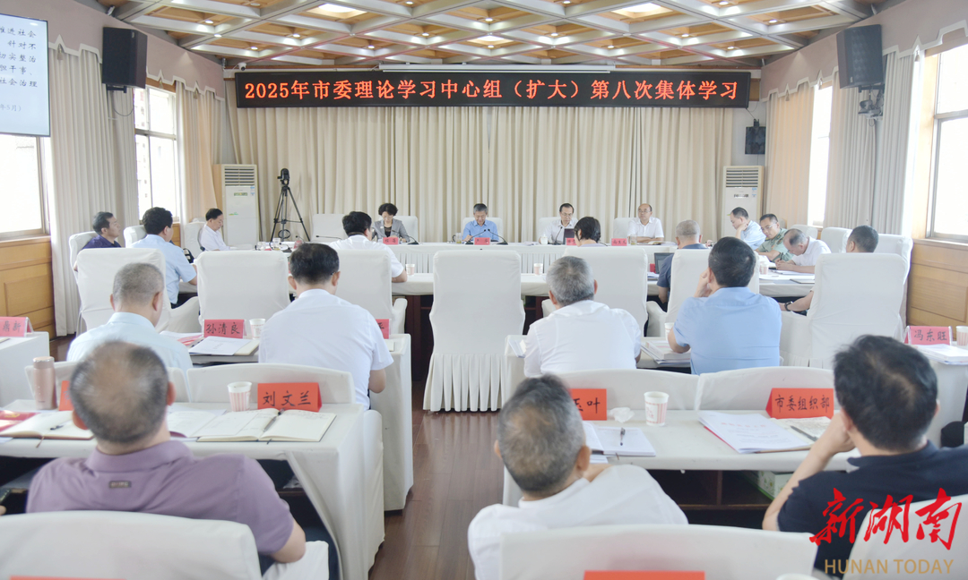 邵陽市委理論學習中心組（擴大）舉行2025年第八次集體學習