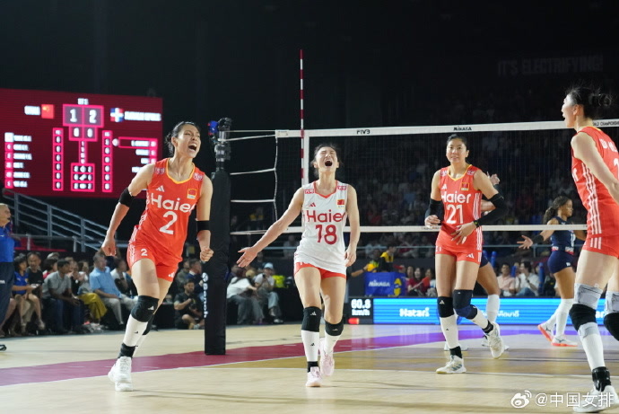 世锦赛小组赛全胜出线 中国女排将与法国队争夺八强席位