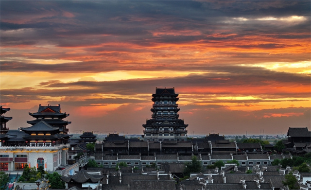 Breathtaking Sunset Glow above Changsha