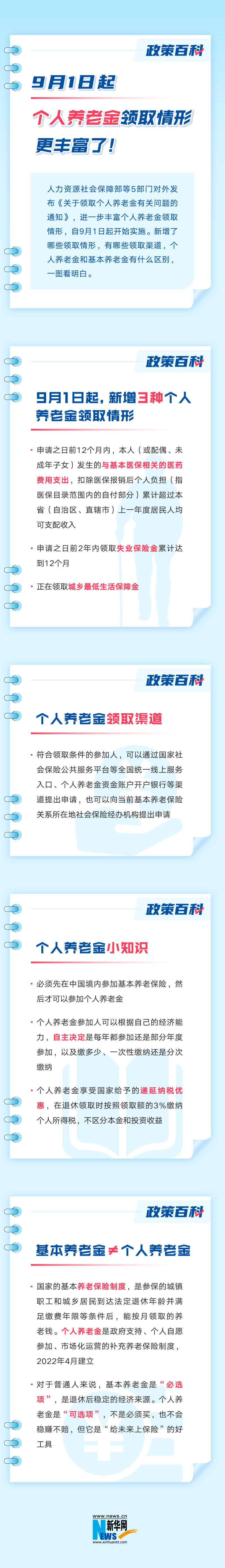 9月1日起，個人養(yǎng)老金領(lǐng)取情形更豐富了！