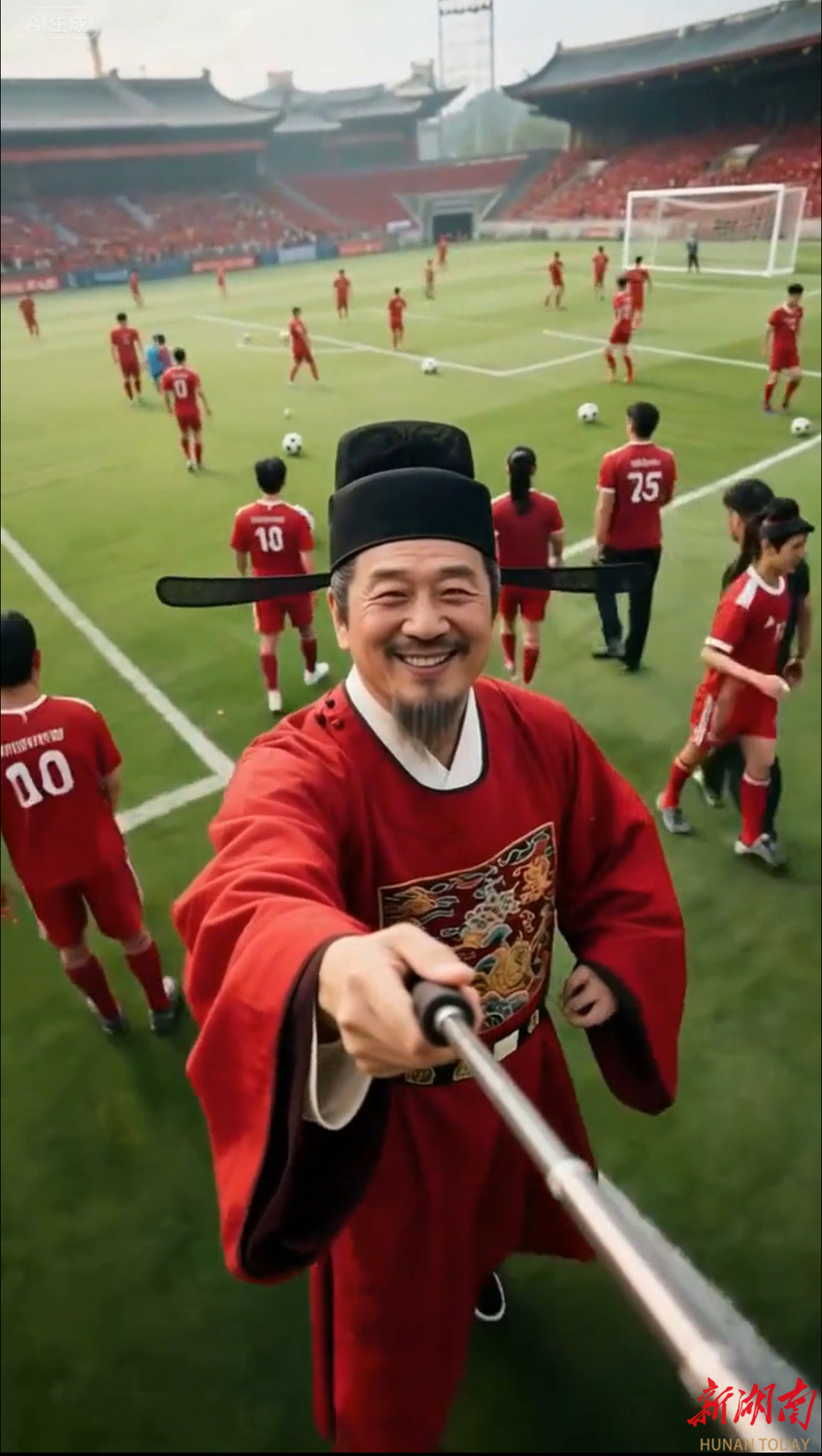 岳陽VS懷化！當范仲淹大人成為湘超岳陽隊足球播報員