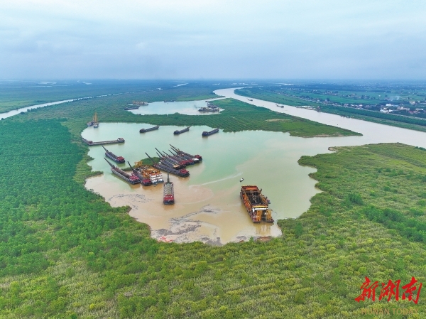 沅江：洞庭湖疏浚忙|湖南日报图片新闻