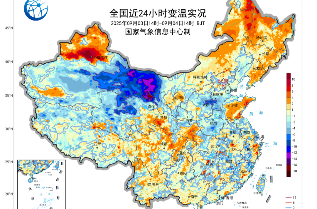 北方秋凉上线气温将创新低，南方高温还在破纪录中国天气网微信公号
