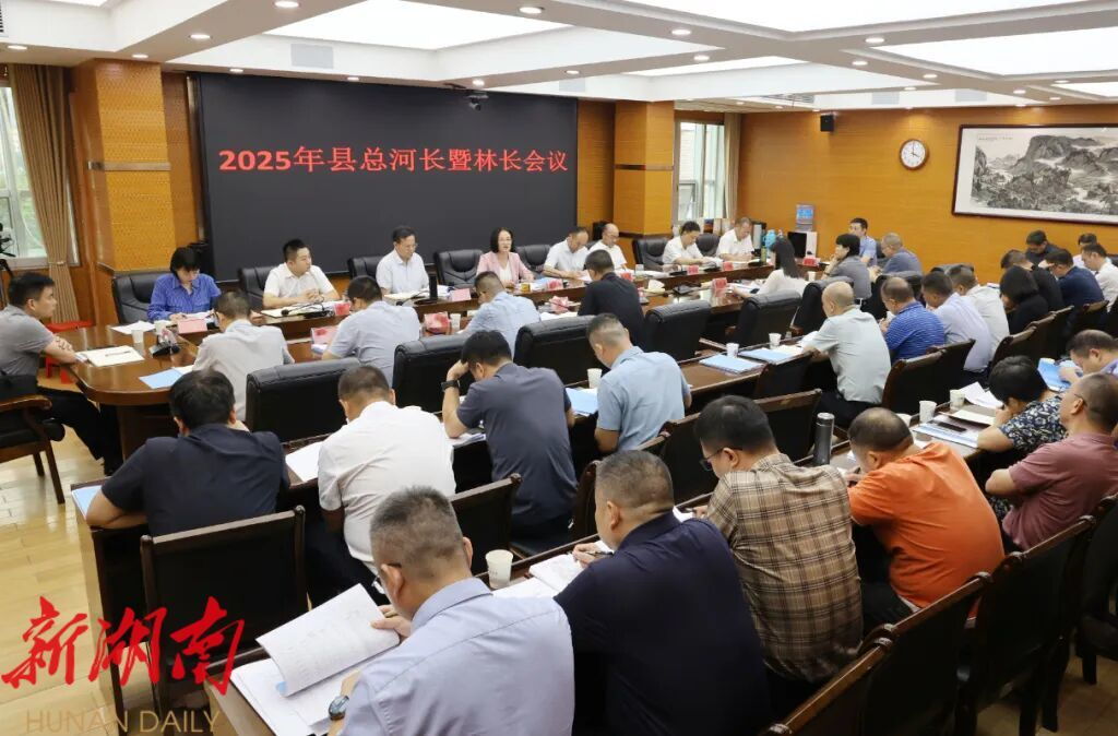 新邵縣2025年總河長暨林長會議召開