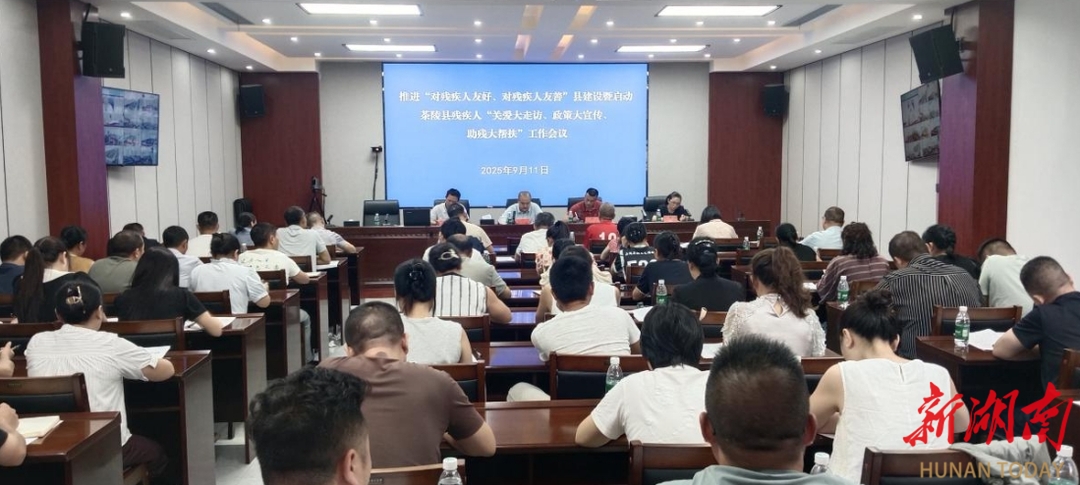 推進“對殘疾人友好、對殘疾人友善”縣建設(shè)暨啟動茶陵縣殘疾人“關(guān)愛大走訪、政策大宣傳、助殘大幫扶”工作會議召開