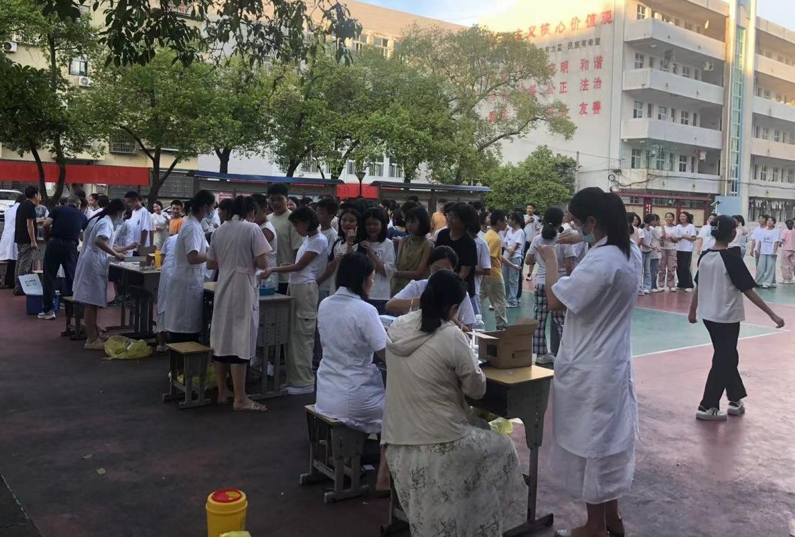 守护青春健康！道县西洲街道社区卫生服务中心走进树湘中学开展结核病筛查工作