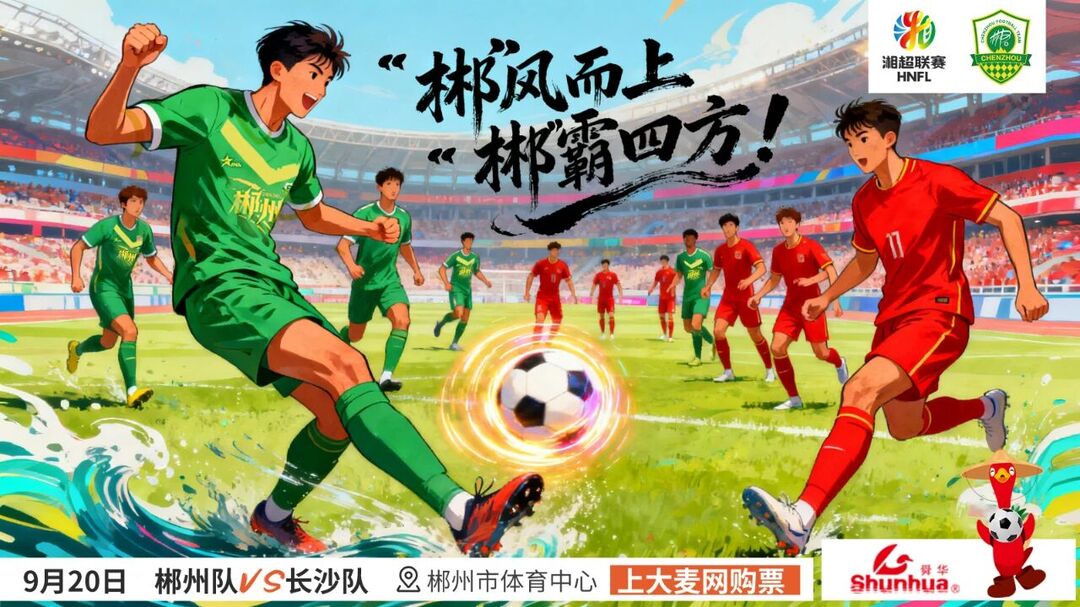 “湘超”郴州队主场迎战长沙队时间调整为19:38