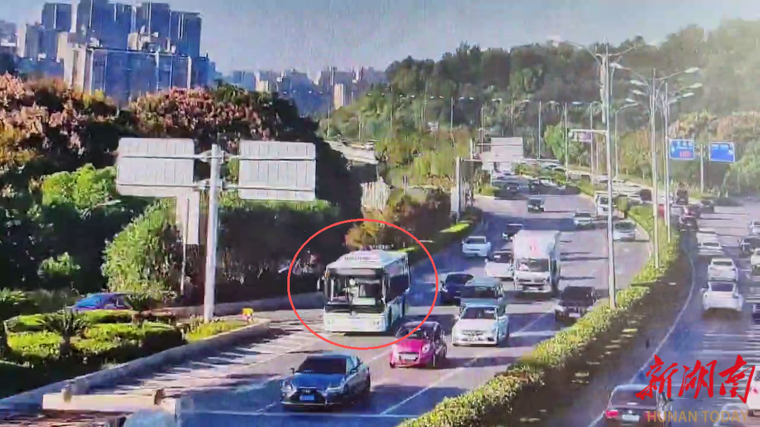 公交车早高峰在长沙二环线倒车？交警：记12分、罚200元