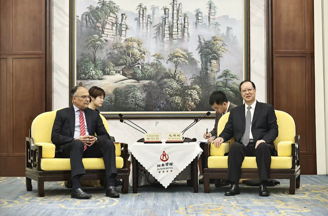 毛偉明會見巴基斯坦客人
