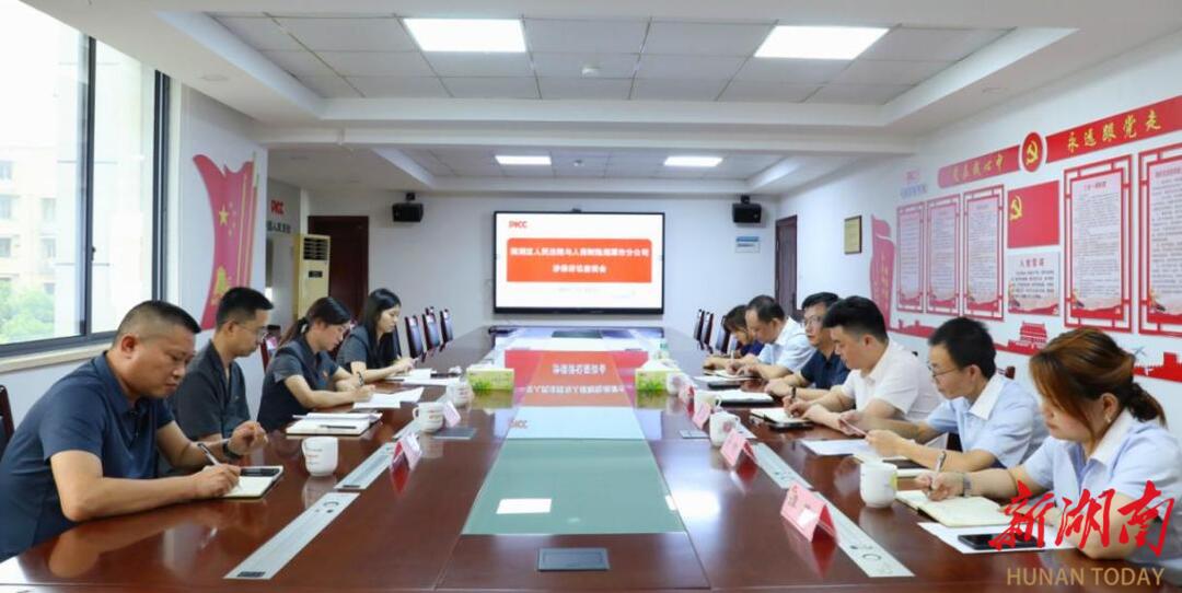 法保协同 汇聚合力 雨湖区人民法院与市保险行业协会及保险公司开展调研座谈交流