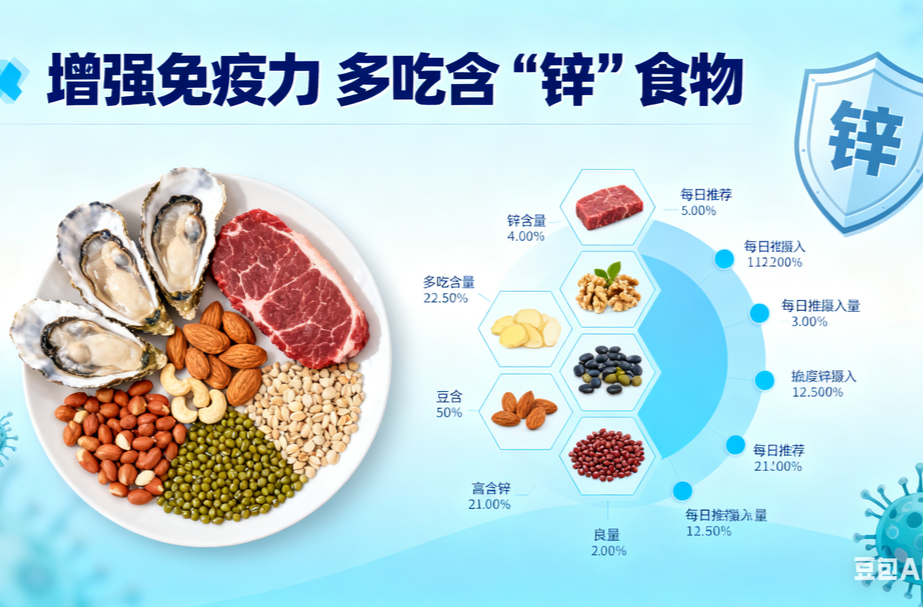 增强免疫力，多吃含“锌”食物