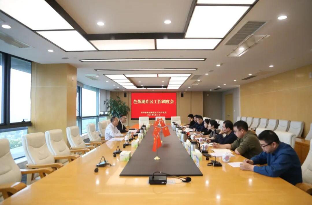 岳阳临港高新区召开芭蕉湖片区工作调度会议