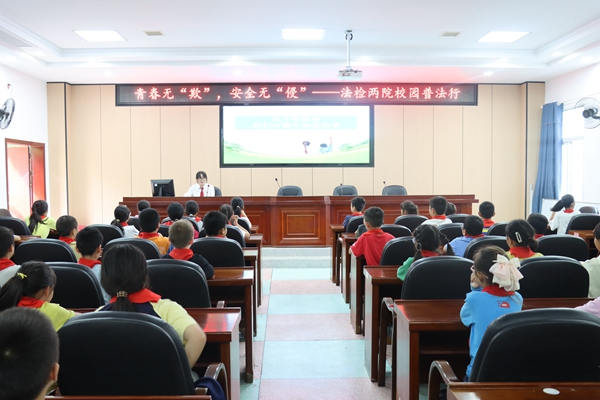 安乡法院：法检联合进校园  普法护航助成长