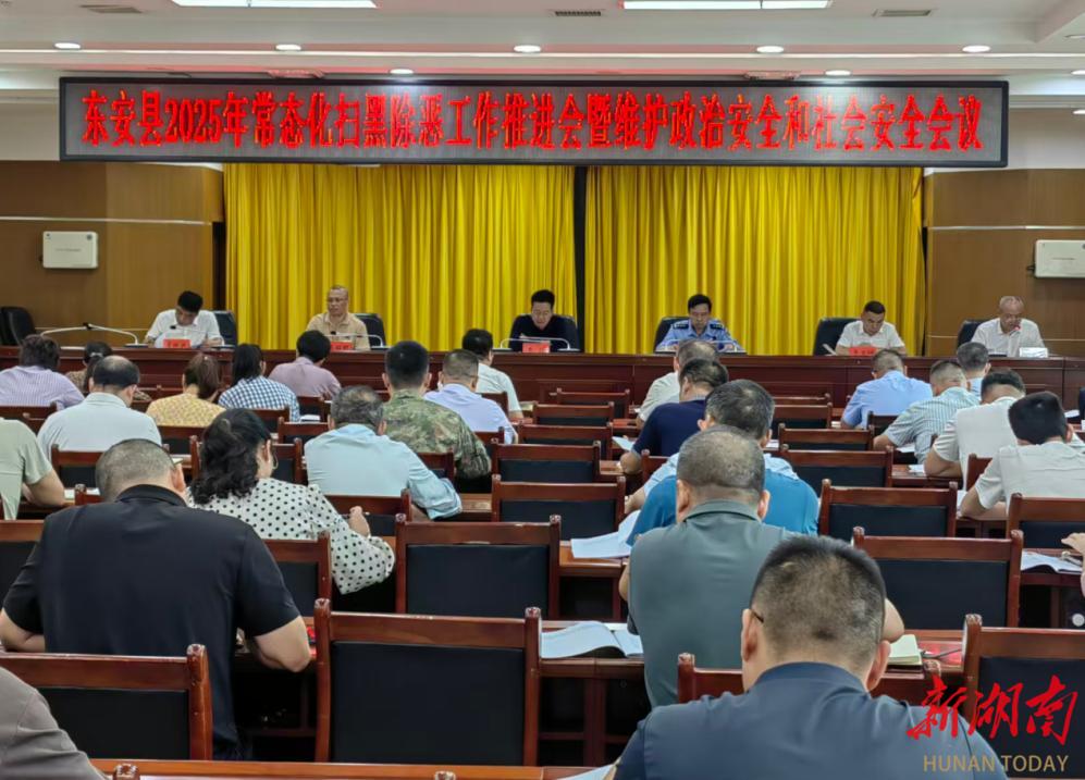 东安部署常态化扫黑除恶及安全维稳工作