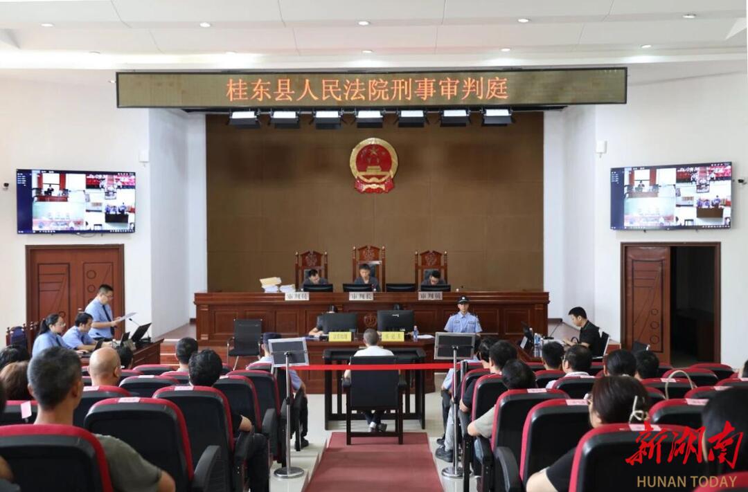 桂东法院公开审理一起贪污罪、受贿罪案