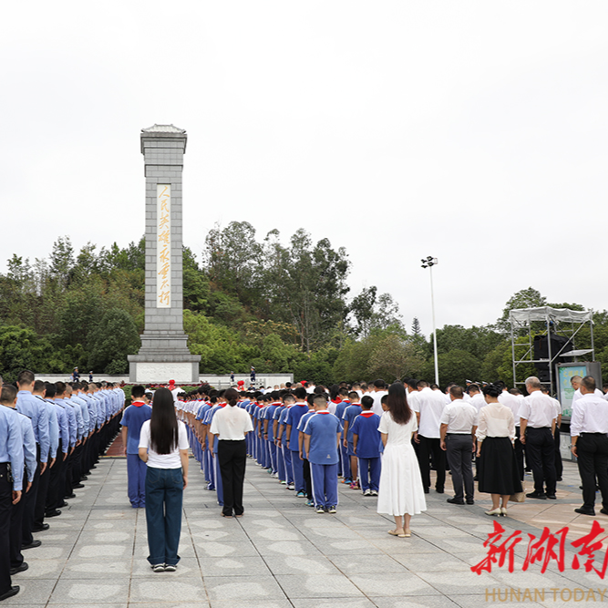 溆浦县举行2025年烈士纪念日公祭日活动