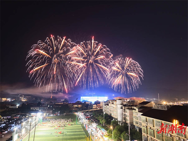 Dazzling Fireworks Show Displayed During National Day Holiday