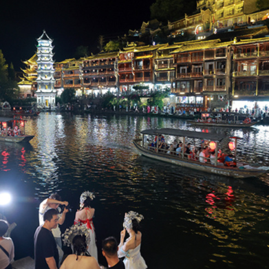 Captivating Night View at Fenghuang Ancient Town