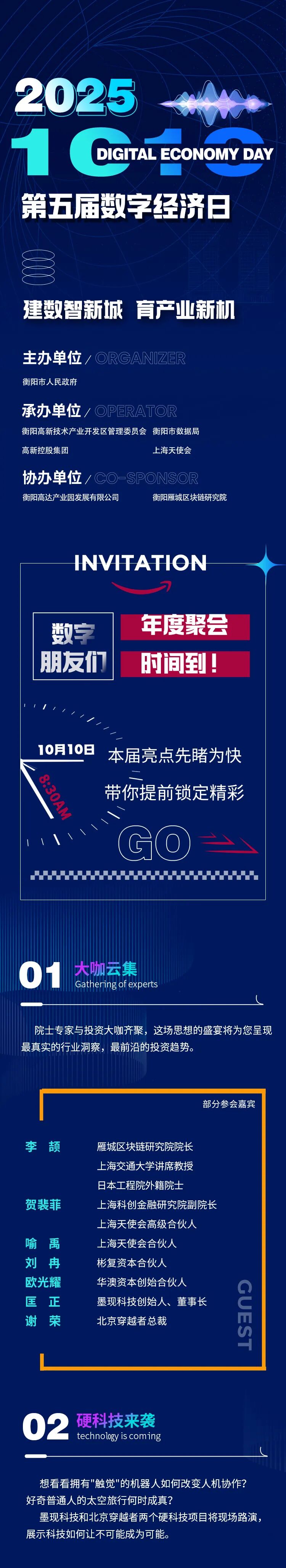 数字朋友们，年度聚会时间到！衡阳第五届1010数字经济日，让科技与资本“精准连麦”