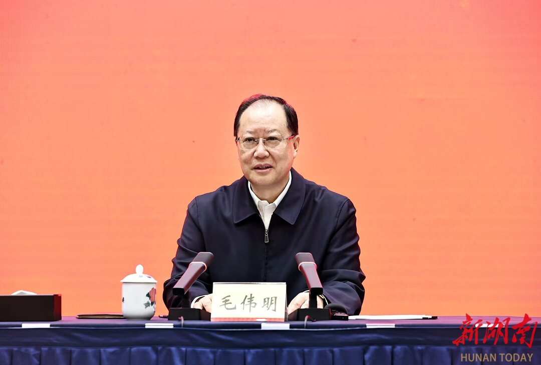 毛伟明讲话。