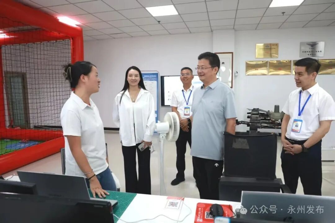 陈爱林到永州经开区调研无人机产业发展情况