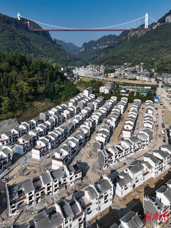 大兴寨水库移民安置区建设扫尾