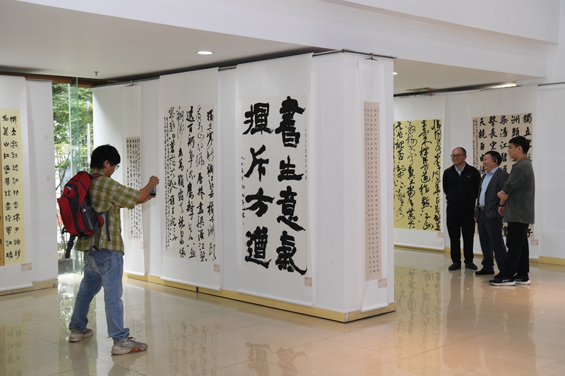 《沁园春·长沙》创作100周年主题书法篆刻作品展开展