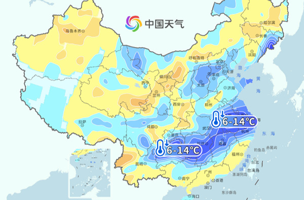 4张图速览近期天气：南北都将降温 局地幅度达10℃以上
