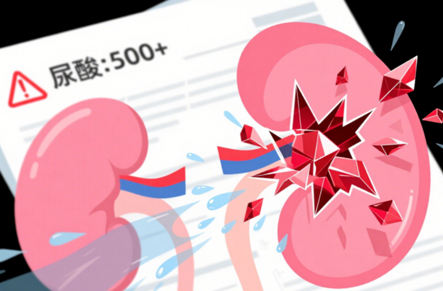 尿酸500+没症状？你的肾脏正在被“玻璃渣”祸害！